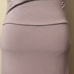 Ladies LG color block floor-length maxi skirt.